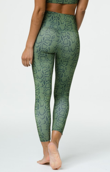 Image Title Onzie High Basic Midi Legging -Olive Cobra